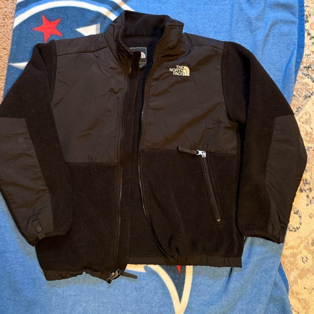 The North Face black fleece jacket. Boys size L